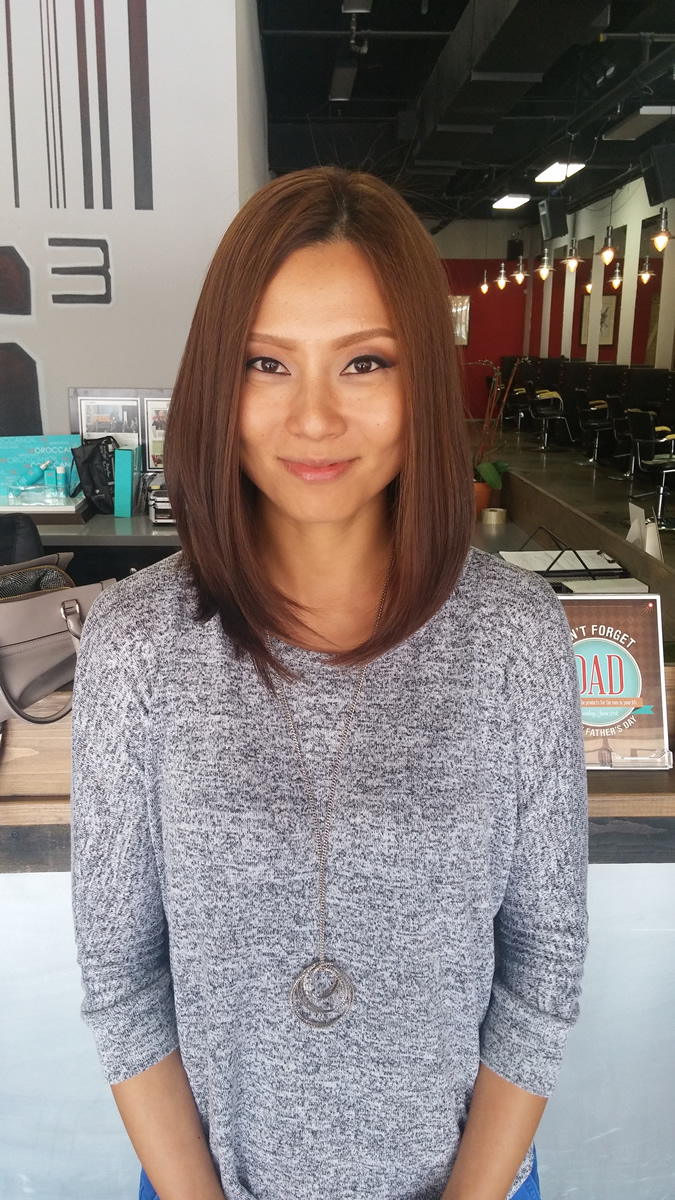 Front picture of Li's cute and modern cut